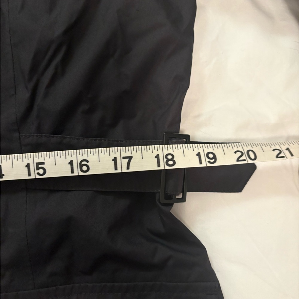The North Face Black Hooded Trench Coat Rain Jacket Medium - Picture 6 of 13